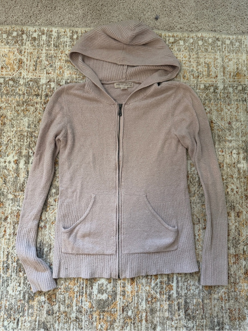 Barefoot Dreams Women's Hooded Zip Cardigan size small